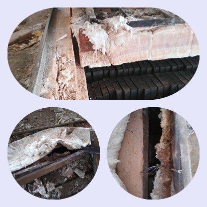 輪窯保溫節能改造前-火龍耐材提供