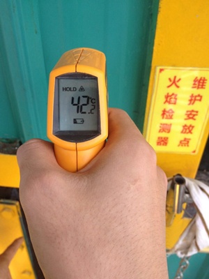 蓄熱式焚燒爐保溫冷面溫度