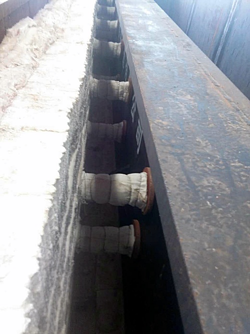 熱鍍鋅爐鋪設蓋板前