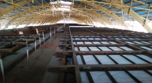 湖南江永輪窯陶瓷纖維平吊頂節能改造